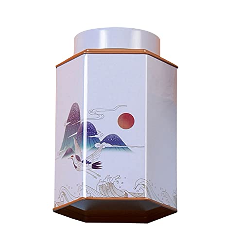Premium Airtight Tea Storage Tin Canisters - Chinese Style Decorative Tea & Coffee Jars with Lids, Ideal for Loose Leaf Tea, Cookies & Dry Food Storage | Perfect for Kitchen, Pantry & Gift Packaging