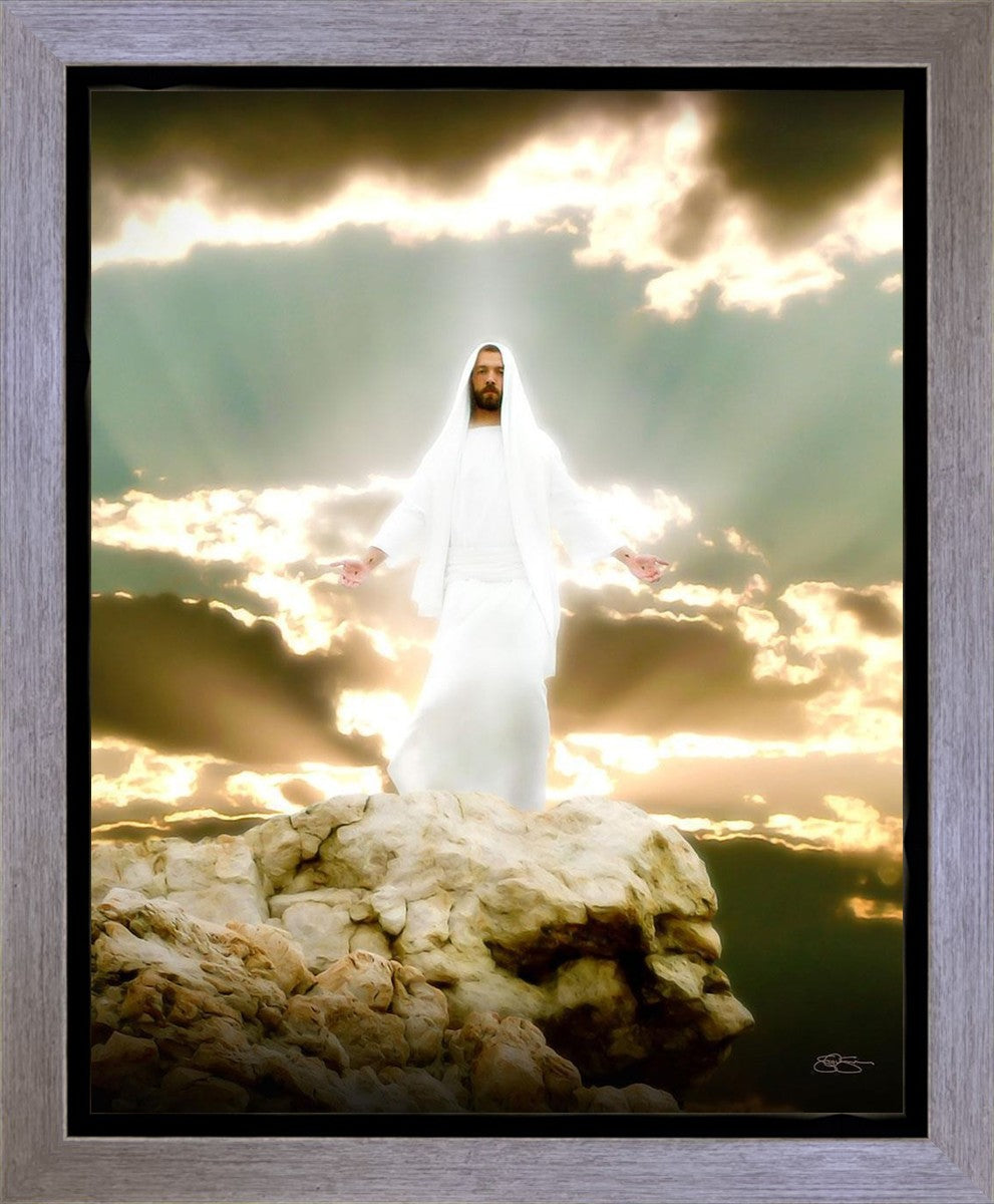 Behold My Beloved Son Gallery Wrap Canvas - Religious Wall Art for Home Decor, Church & Office - Inspirational Christian Gift for Baptism, Easter & Holidays