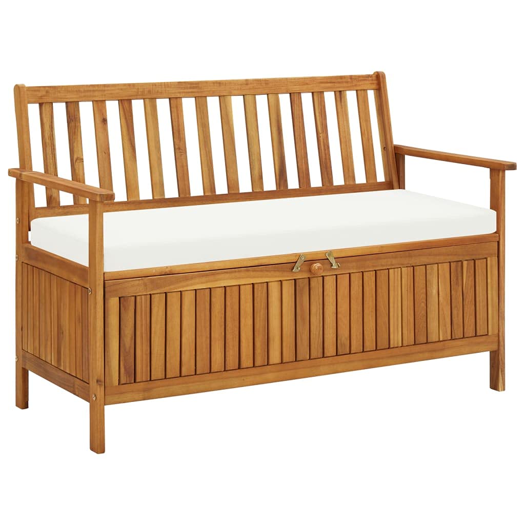 Outdoor Garden Bench with Cushions - 2-Seater 52.4