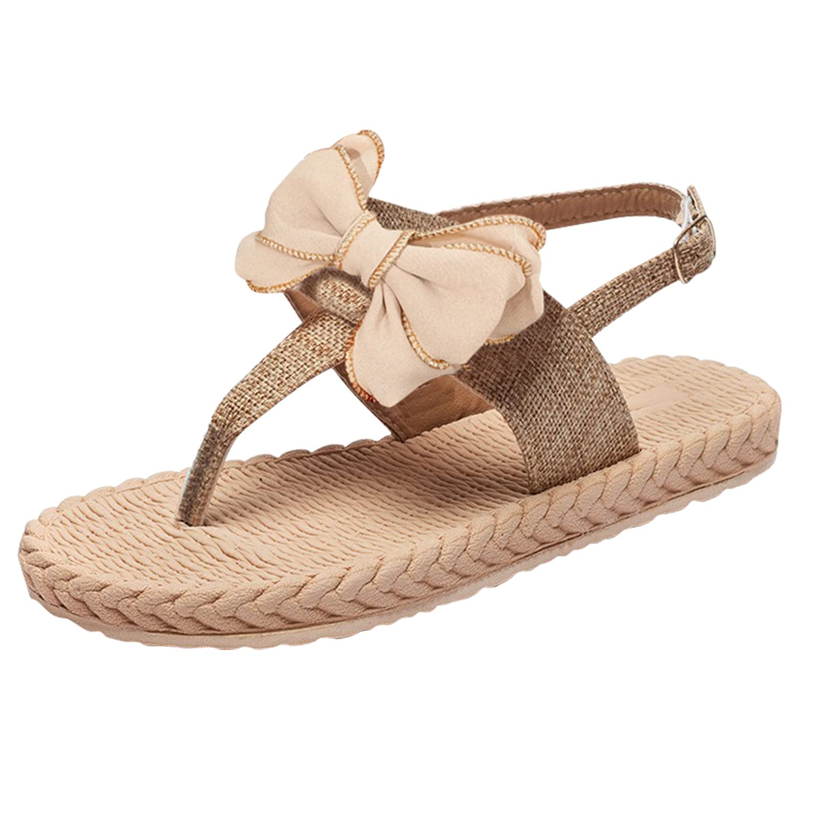Women's Floral Flip Flops - Comfortable Beach Sandals with Flower Design, Flat Summer Slippers for Women (Size 38) - Perfect for Beach Vacations, Poolside Lounging and Casual Outings