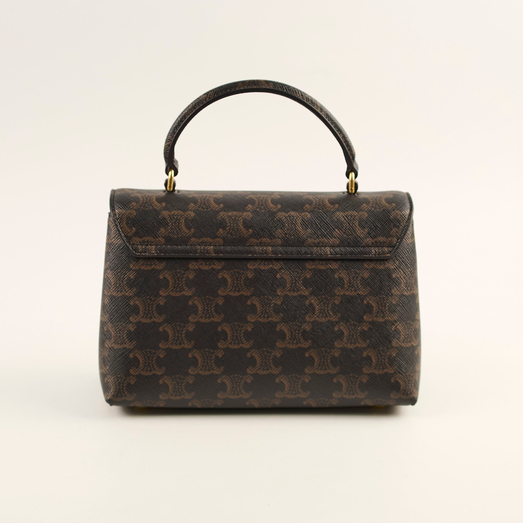 Celine Teen Triomphe Canvas Nino Bag in Tan - Stylish Crossbody Purse for Women, Perfect for Daily Use, Work & Travel