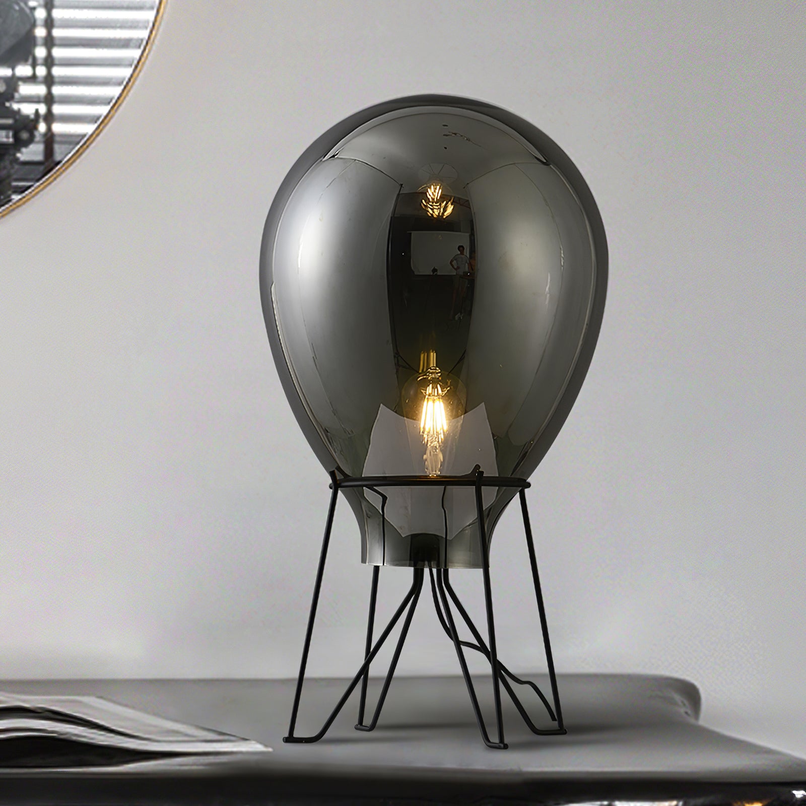 Modern LED Air Table Lamp - Adjustable Brightness & Color Temperature for Bedroom, Office, and Living Room - Perfect for Reading, Working, and Relaxing
