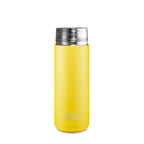 Eco-Friendly Ceramic Reusable Water Bottle - 20oz (595ml) Insulated Travel Mug for Hot & Cold Drinks - Perfect for Office, Gym, Hiking and Outdoor Activities