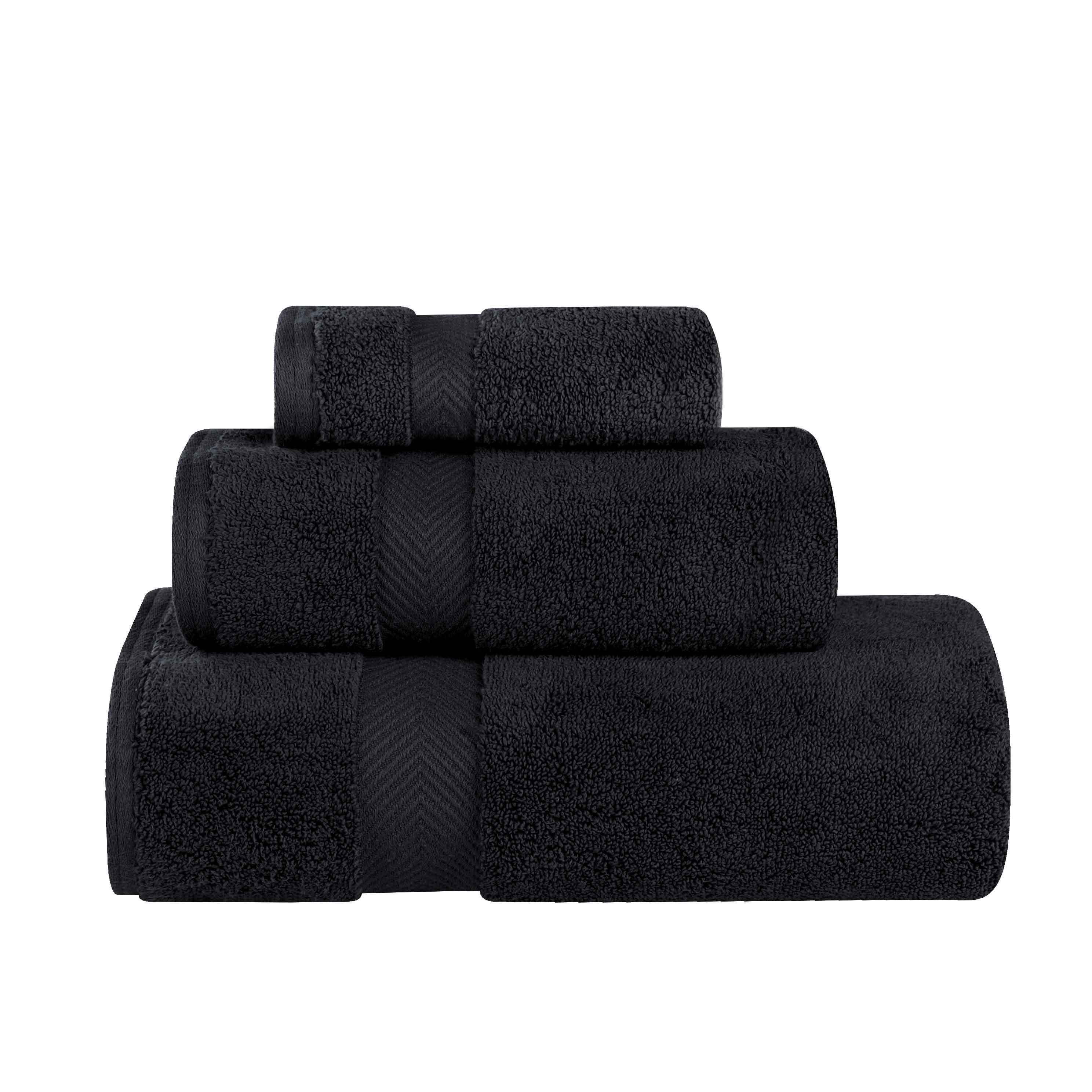Premium 100% Cotton Zero Twist 3-Piece Bath Towel Set - Ultra Soft & Absorbent for Bathroom, Spa & Gym Use