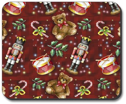 Nutcracker Brand Art Plates Mouse Pad - Non-Slip Gaming & Office Desk Mat for Computers, Laptops, and Workstations