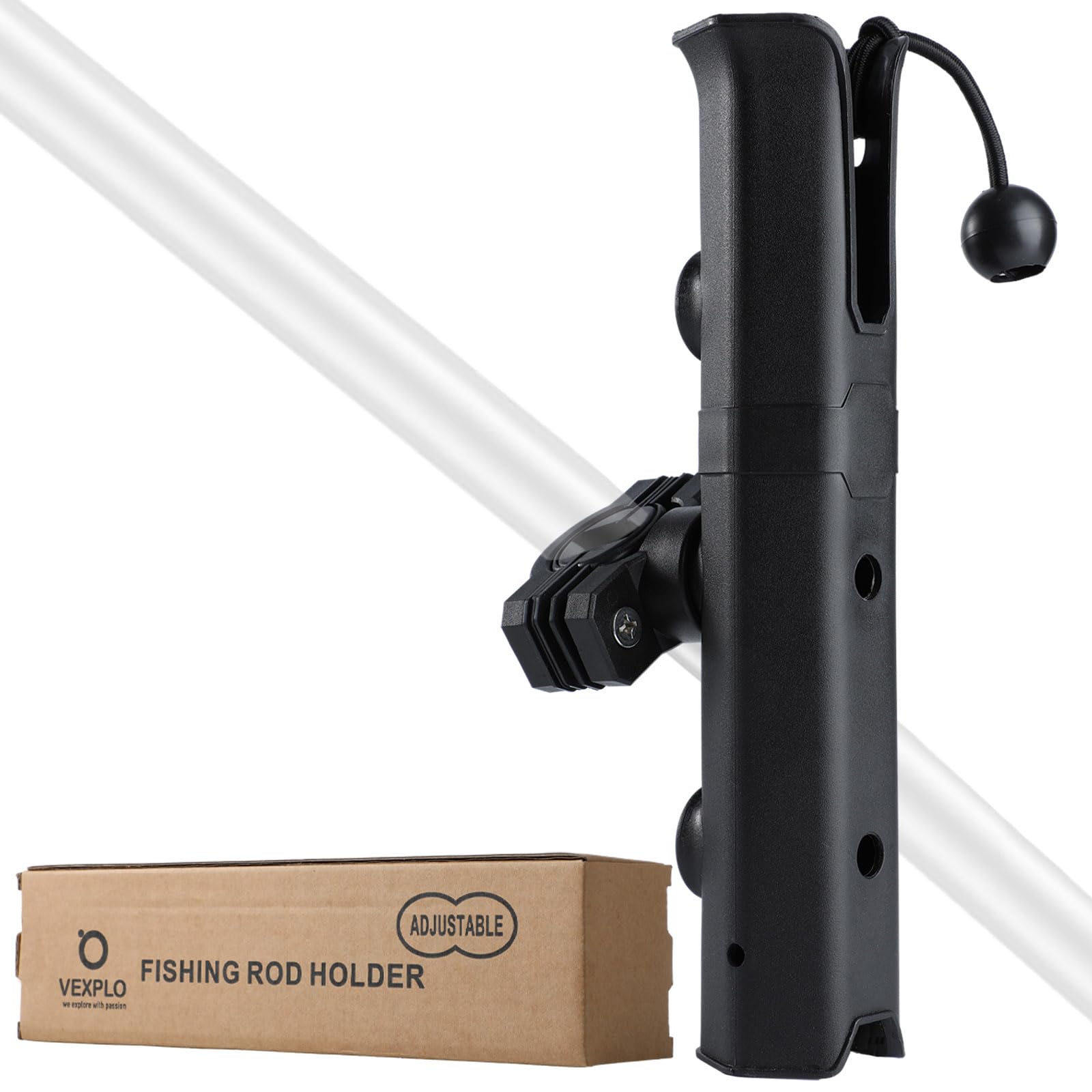 Adjustable Fishing Rod Holder Mount for Bicycle, Kayak, Motorcycle, ATV & Beach Cart - 1.6