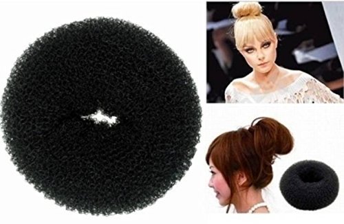 CHRONEX 5-Piece Hair Bun Maker & Rose Clip Set - Donut Bun Maker (3pcs) + Rose Hair Clips (2pcs) for Bridal, Prom, Wedding, Party Hairstyles - Perfect for Updos, Ponytails & Special Occasions