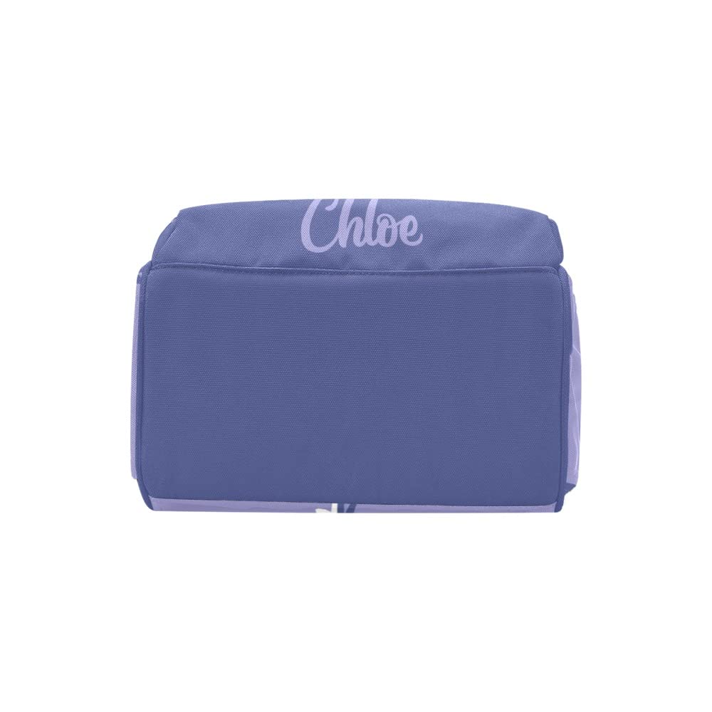Custom Ballet Purple Personalized Diaper Backpack with Name - Large Travel Baby Bag for Moms, Nursing & Daycare Essentials - Perfect for Outings, Hospital Visits & Baby Showers