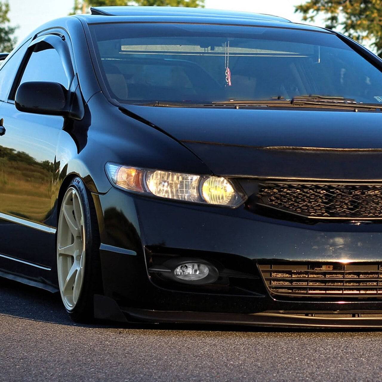 OEM Style Fog Lights for 2009-2011 Honda Civic Coupe 2 Door - Perfect for Night Driving & Enhanced Visibility