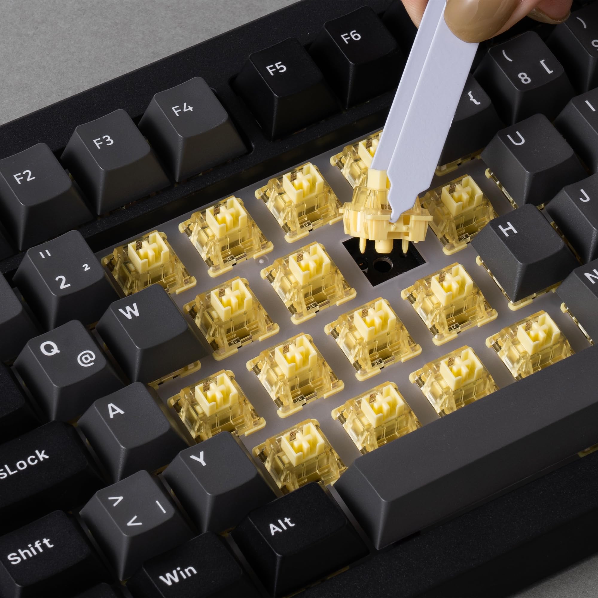 Akko 5075B Plus Gasket Keyboard - 3 Mode, RGB, Hot-Swap, Programmable for Gaming & Office (Black Silver)