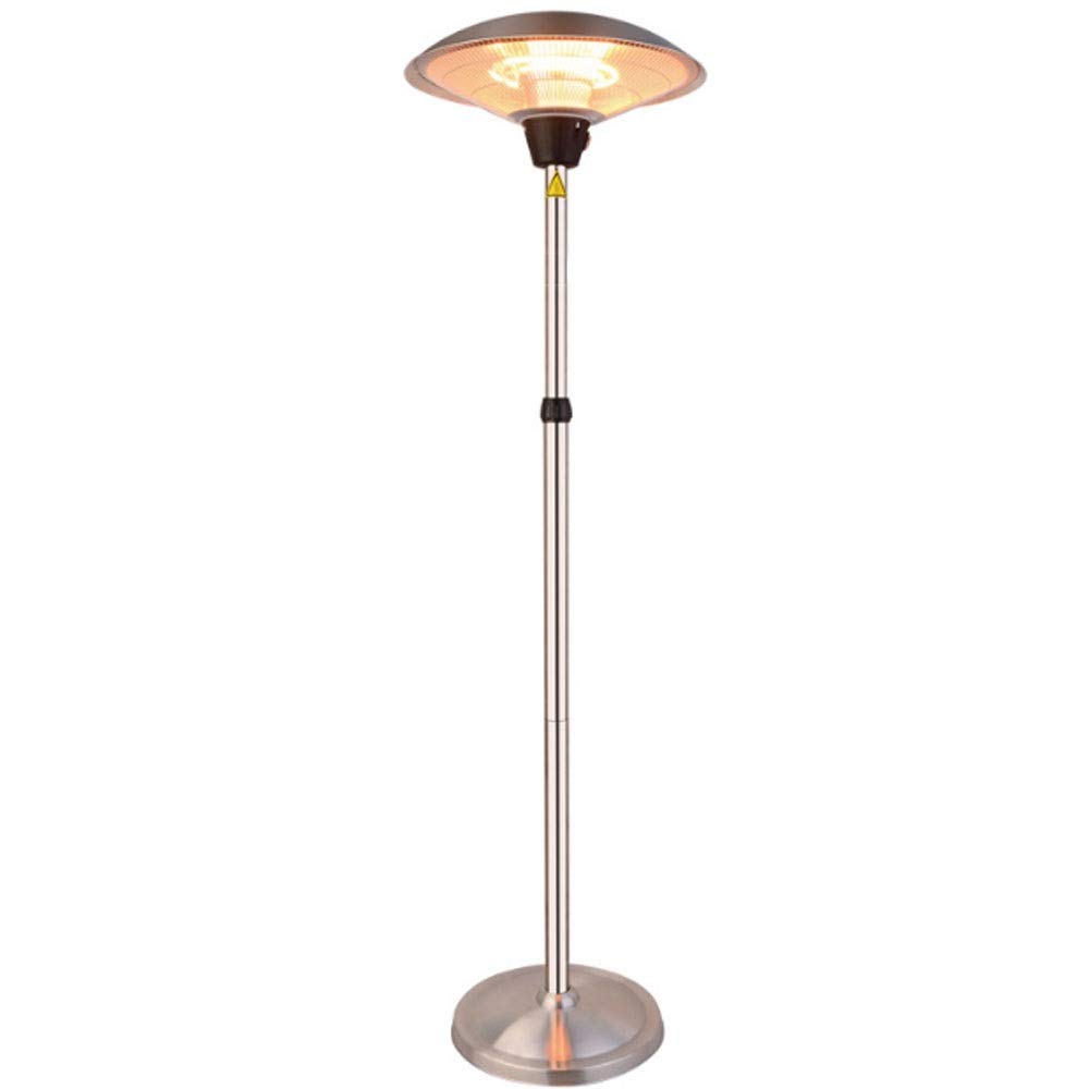 FEILA Freestanding Electric Patio Heater with Lifting Adjustment & 3 Heat Settings - Outdoor & Indoor Use for Patio, Terrace, Garden, and Backyard