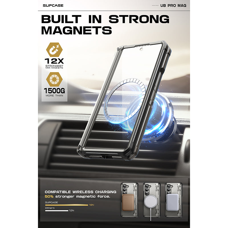 Samsung Galaxy Z Fold6 Unicorn Beetle PRO Mag Rugged Case - Titan Gray | Military-Grade Protection | Magnetic Mount Compatible | Perfect for Outdoor Adventures & Daily Use