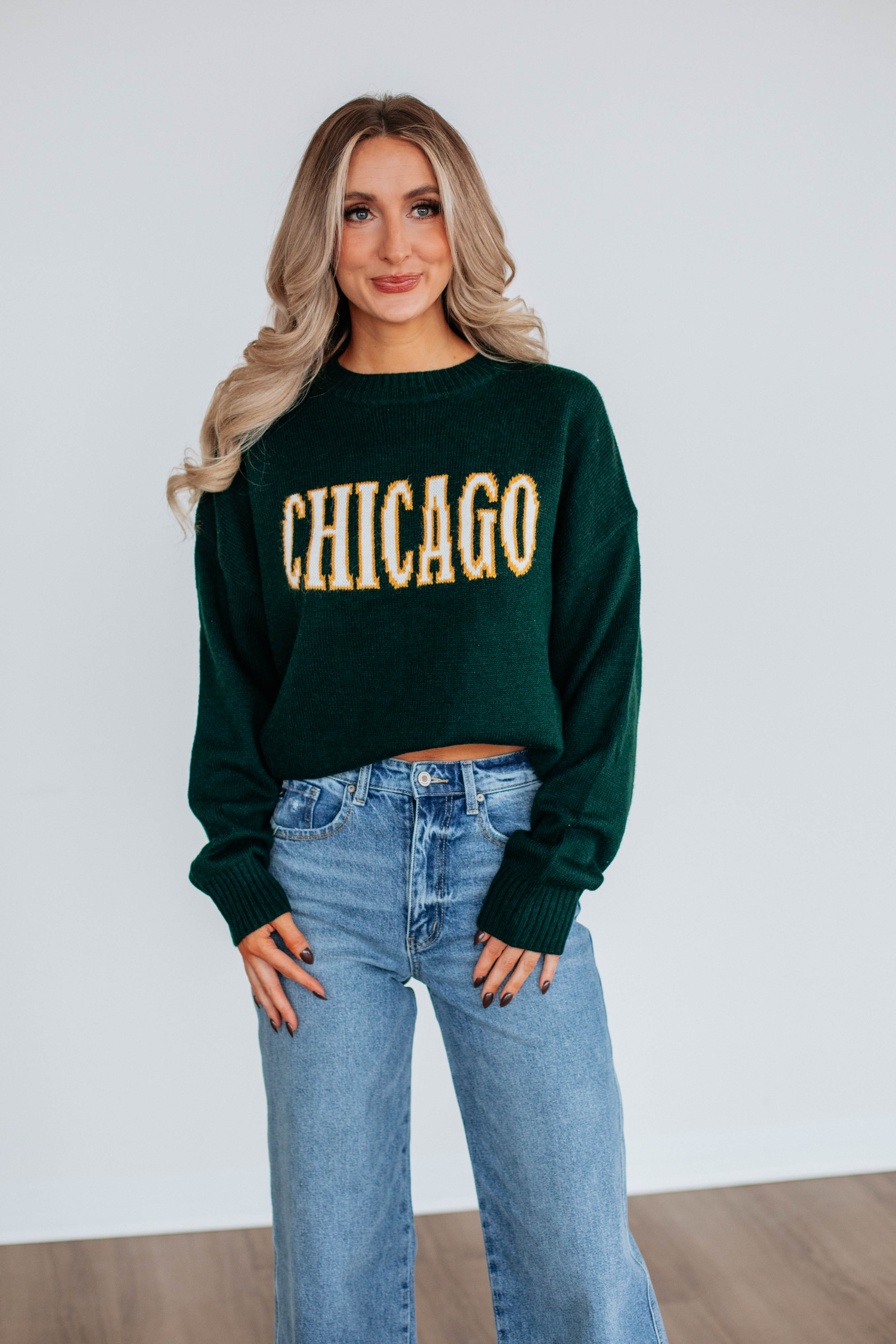 Chicago Knit Sweater for Women - Cozy Cable Knit Pullover Winter Sweater | Perfect for Casual Outfits, Office Wear & Holiday Gatherings