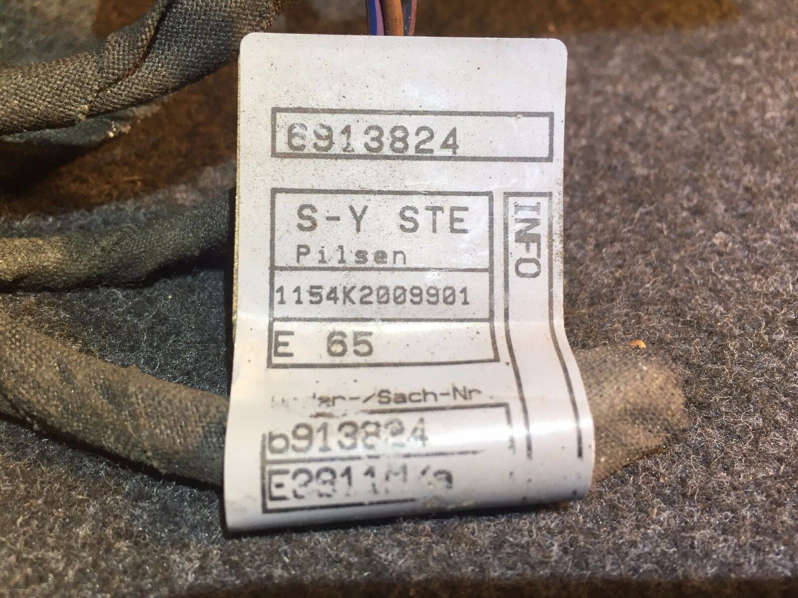 2002-2005 BMW E65 E66 Front Bumper Wire Harness OEM Replacement - Perfect for Headlight & Fog Light Installation