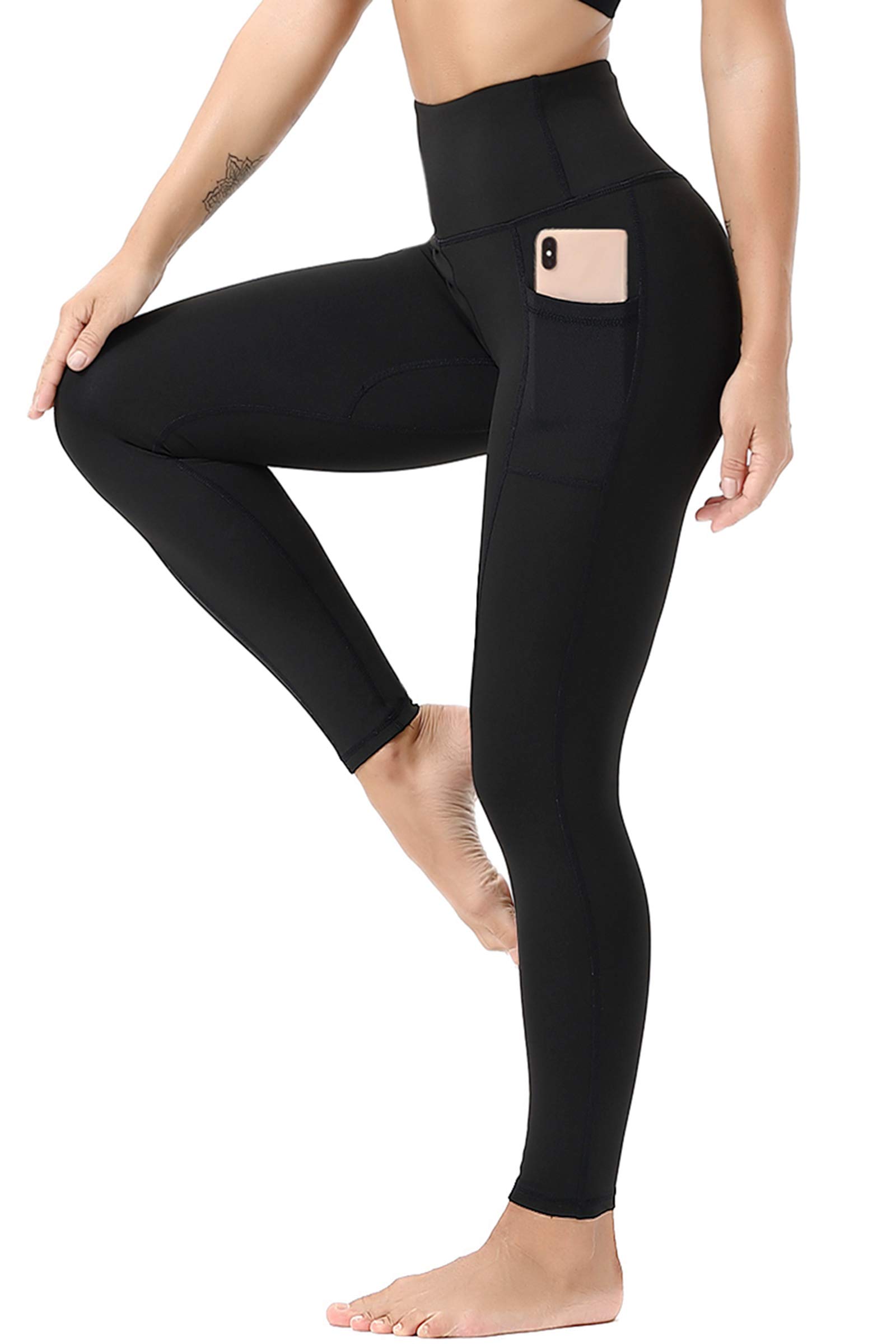 TYUIO High Waist Yoga Pants for Women with Pockets - Stretchy Running Workout Leggings - Perfect for Gym, Yoga & Everyday Wear