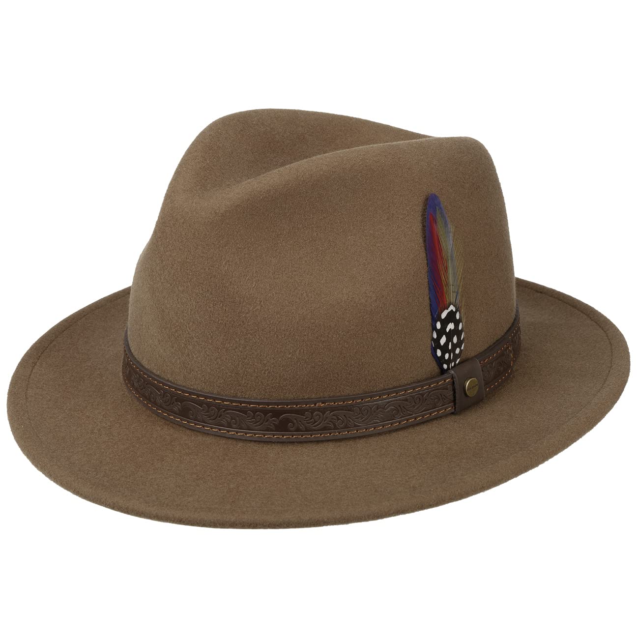 Stetson Rivello Traveller Wool Fedora Hat for Men - Classic Style for Outdoor Adventures, Travel & Casual Wear