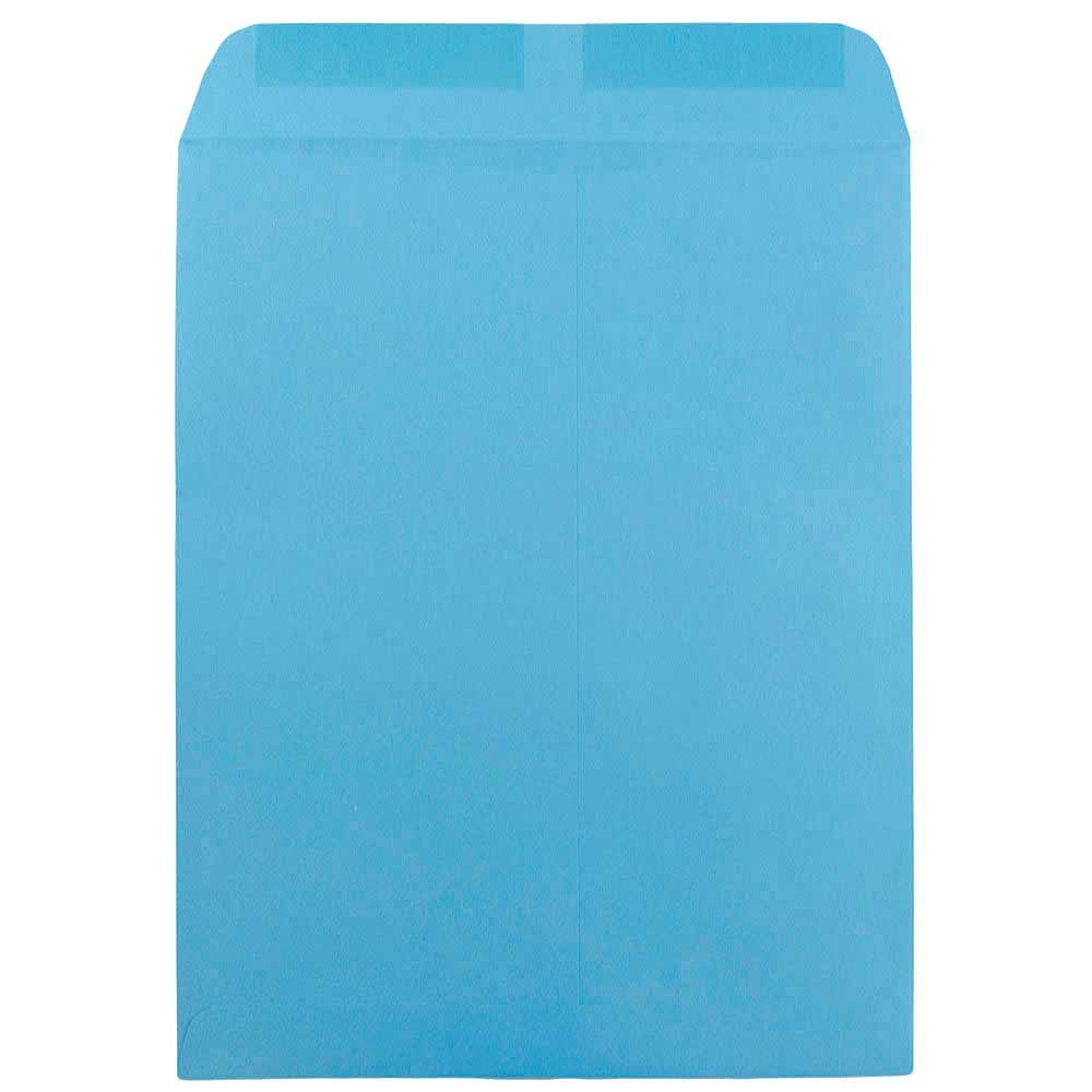 JAM PAPER 10 x 13 Open End Catalog Colored Envelopes - Blue Recycled - Bulk 500/Box - Perfect for Business Mailings, Invitations & Office Organization