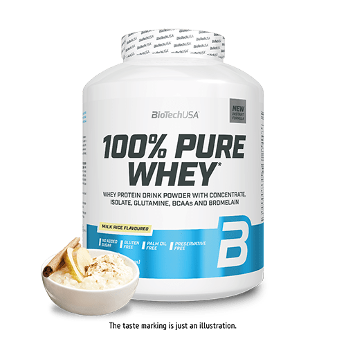 BioTechUSA 100% Pure Whey Protein Powder - 5lb (2.27kg) Vanilla Flavor for Muscle Recovery & Growth - Post-Workout Shake for Gym & Fitness Enthusiasts