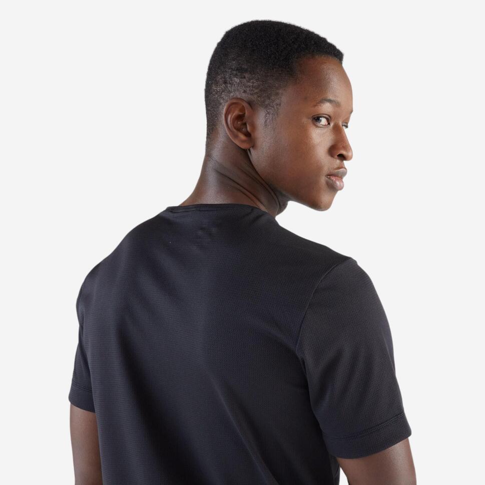 Kiprun Men's Run 100 Dry Running T-Shirt - Moisture Wicking Workout Tee for Jogging, Gym & Outdoor Activities
