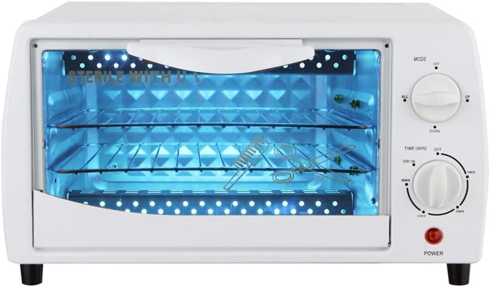 UV Sterilizer Cabinet for Home & Office - Room Temperature UV Disinfection with Timer | Perfect for Baby Bottles, Phones, Masks & More | Portable Germ Killing Cabinet for Daily Sanitization Needs