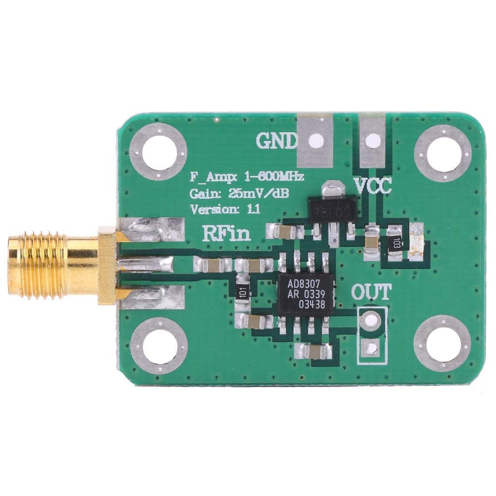 1-600MHz RF Signal Power Meter Logarithmic Detector -74dBm to 18dBm | High Precision Radio Frequency Detection Tool for Ham Radio, Wireless Testing & Signal Analysis