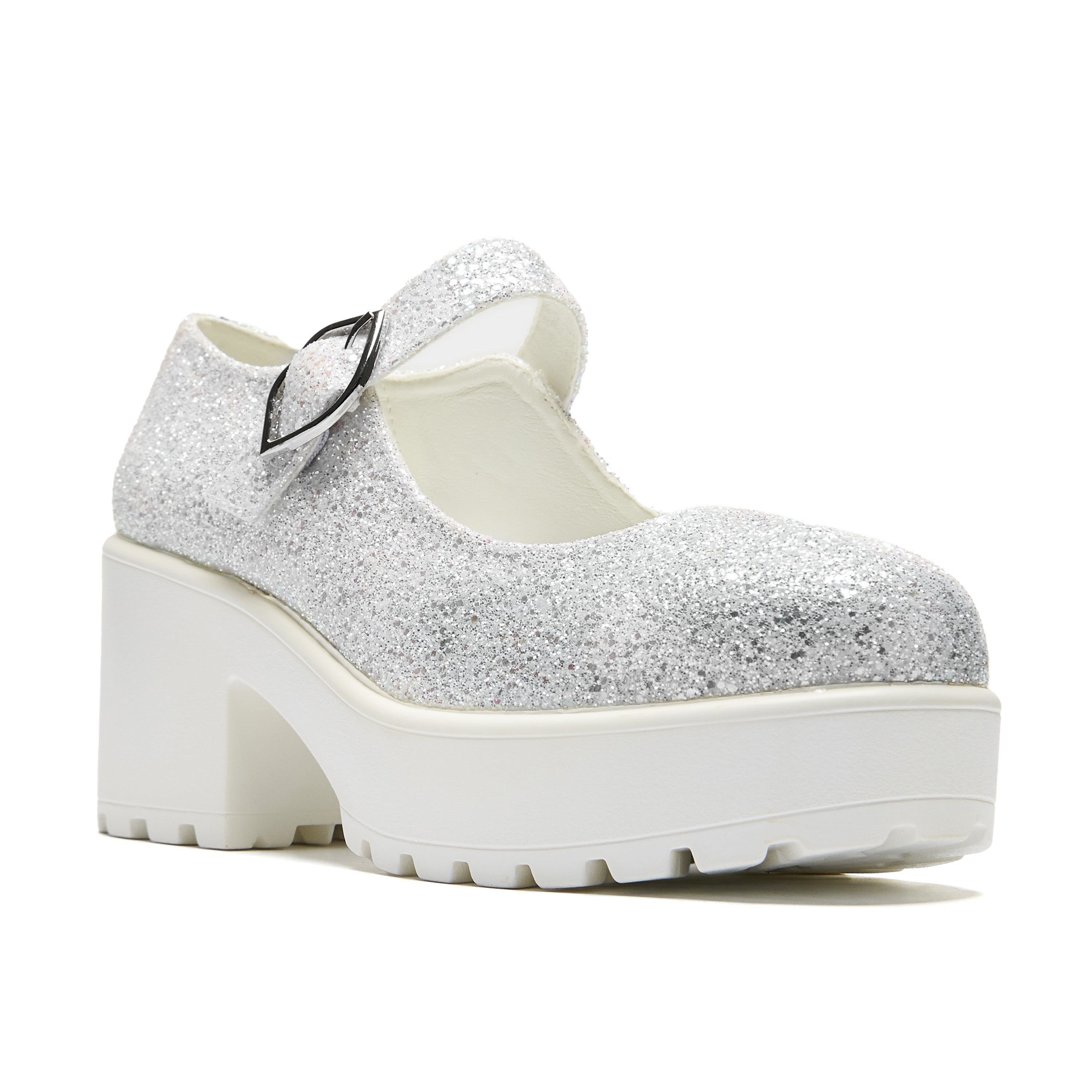 Sparkly Glitter Mary Jane Shoes for Women - 'Damn it Janet!' Edition - Perfect for Parties, Weddings & Themed Events