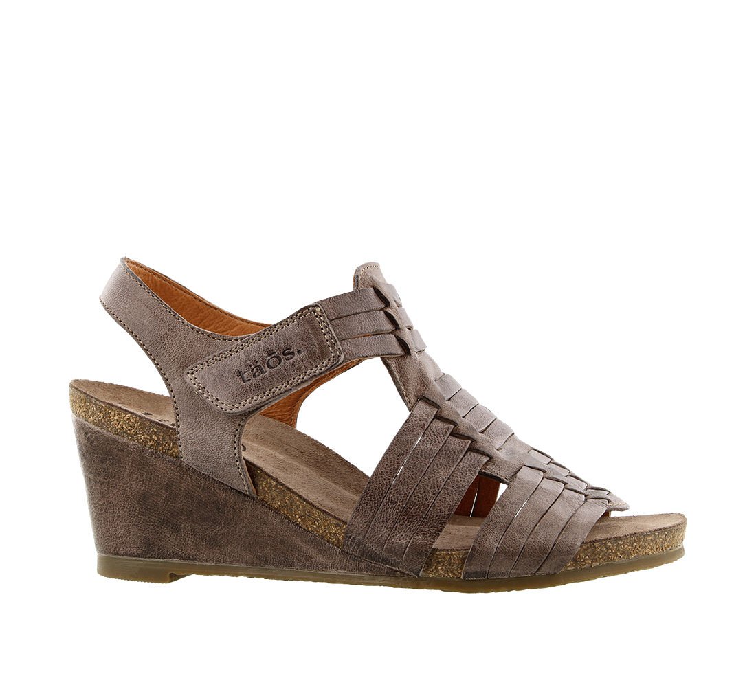 Taos Women's Tradition Dark Taupe Sandal Size 41 M EU / 10-10.5 B(M) US - Comfortable Casual Walking Shoes for Women, Perfect for Summer Outfits, Beach Vacations & Everyday Wear