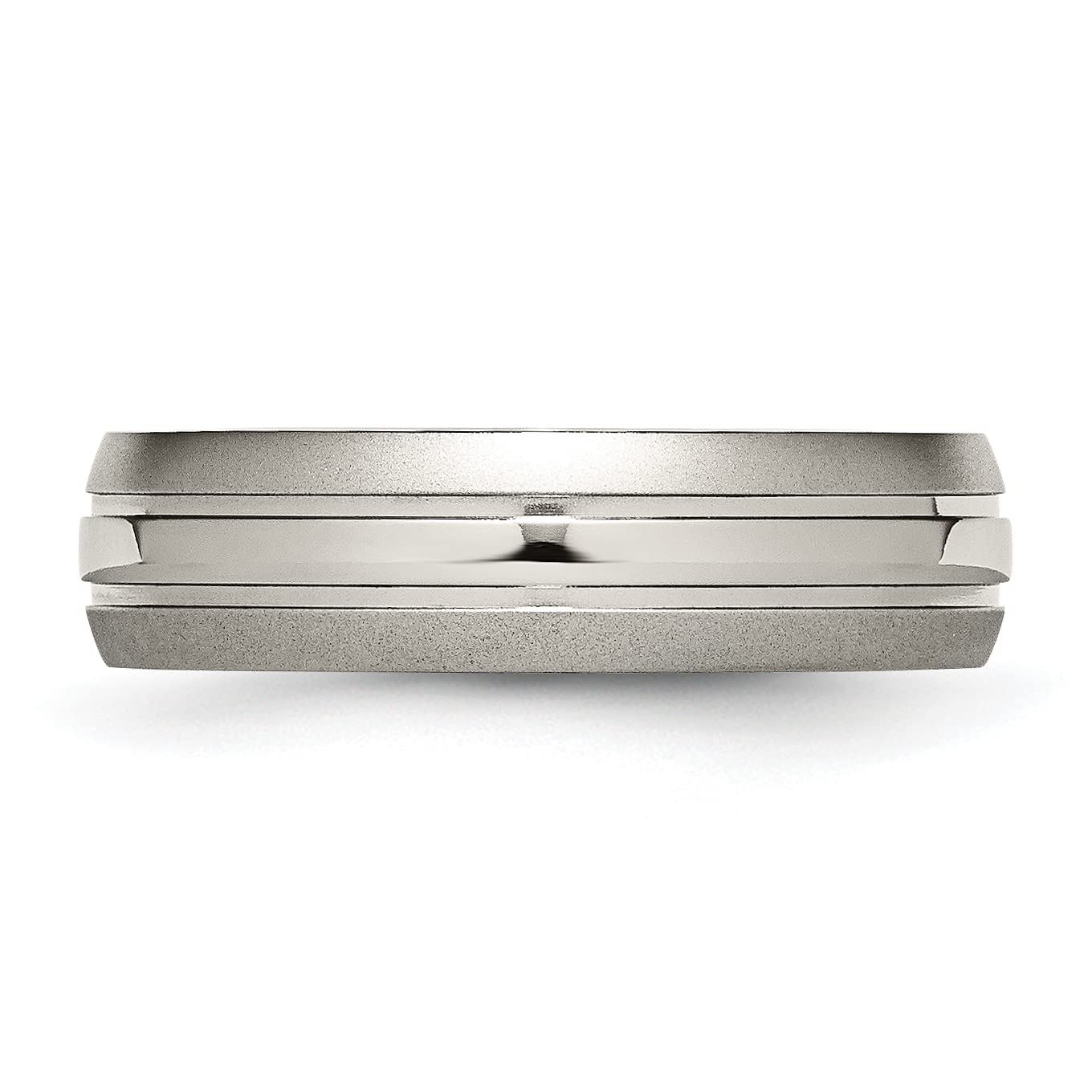 IceCarats 6mm Titanium Wedding Band Ring for Men & Women - Durable, Lightweight & Hypoallergenic - Perfect for Engagement, Anniversary & Everyday Wear