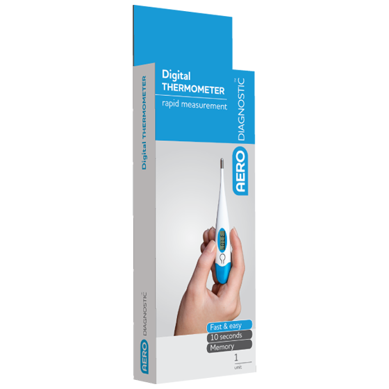 Digital Clinical Thermometer - Fast & Accurate Fever Detection for Adults, Kids & Babies - Perfect for Home, Travel & Medical Use