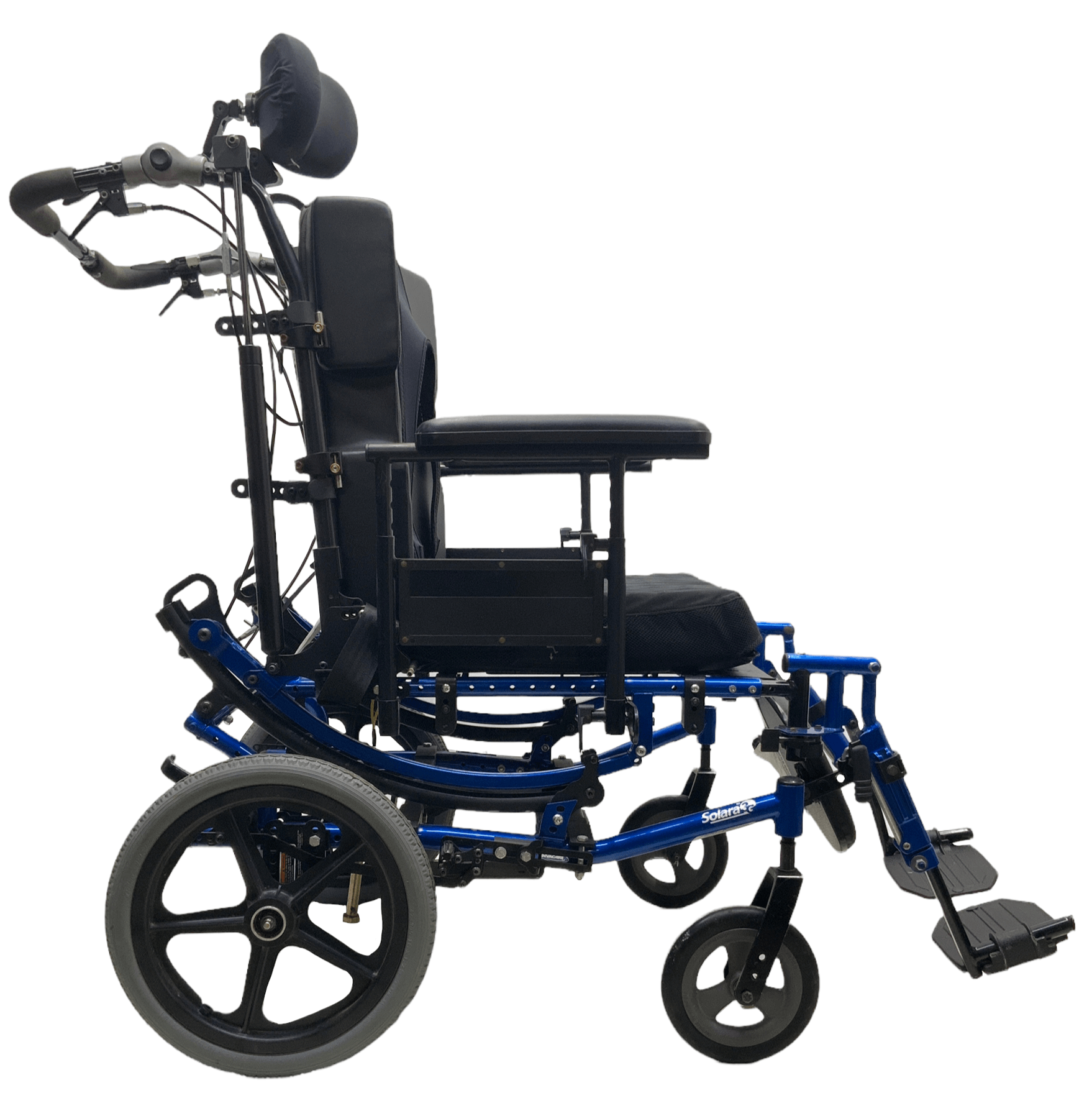 Invacare Solara 3G Tilt In Space Manual Wheelchair with Swing Away Leg Rests & Reclining Back | Adjustable Seat Elevating Cushions for Comfort | Ideal for Home Care, Elderly Mobility & Rehabilitation Use