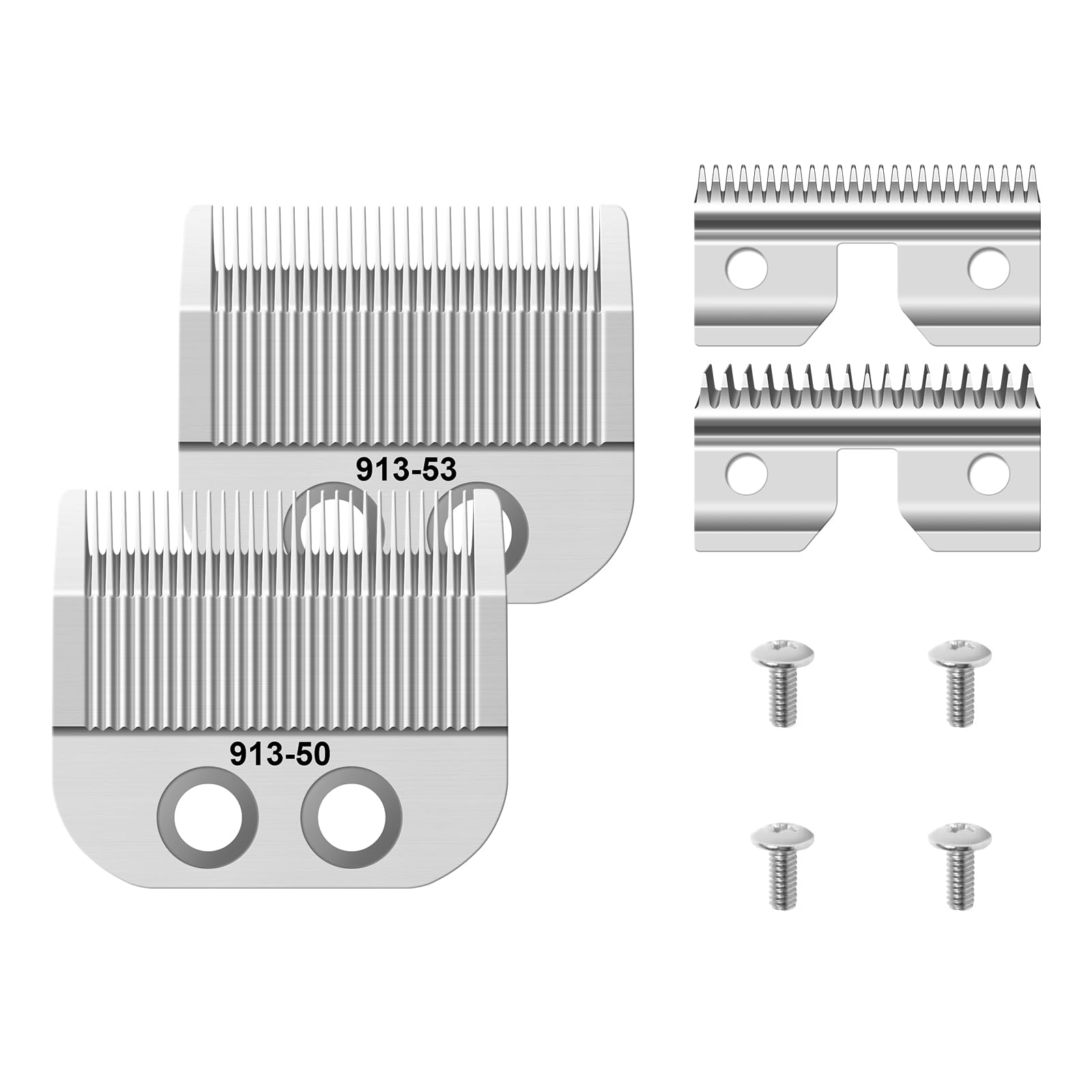 Oster Fast Feed 076023 & Salon Pro 076830 Replacement Blades - Fine & Medium Blade 2 Pack for Professional Hair Clippers - Perfect for Barbershops & Home Haircuts