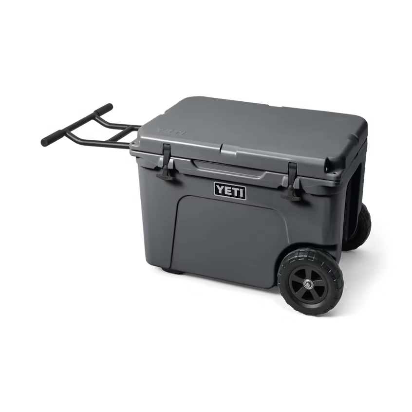 Tundra Haul Wheeled Cooler - Heavy Duty Rolling Cooler for Camping, Beach, Picnics & Outdoor Adventures - 50 Quart Insulated Cooler with Wheels for Easy Transport