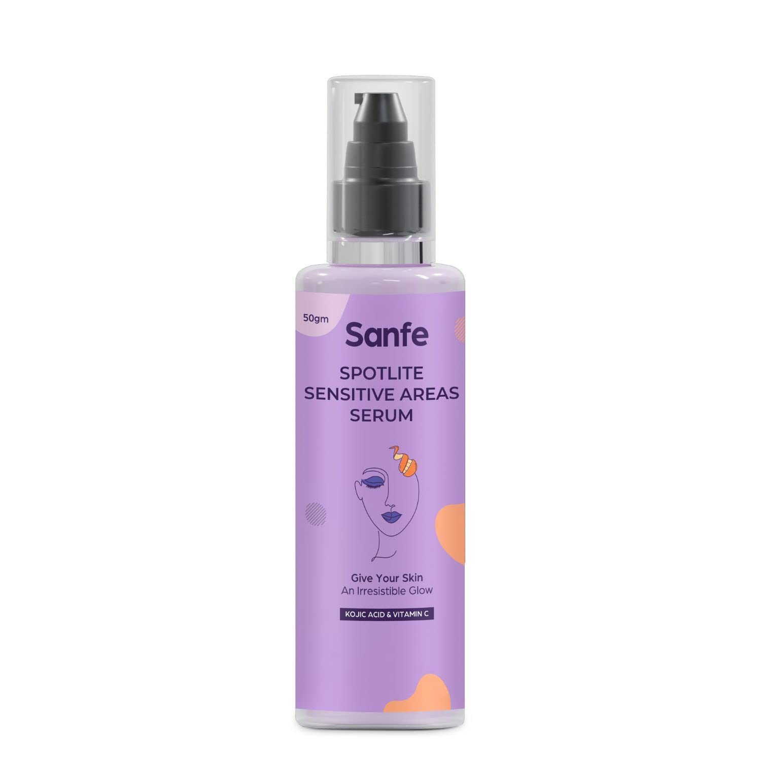 **Sanfe Spotlite Sensitive Body Scrub & Serum for Dark Underarms, Inner Thighs & Sensitive Areas – 50g Each – Gentle Exfoliation & Brightening for Smooth, Even Skin Tone – Perfect for Daily Skincare Routine & Hyperpigmentation Care**