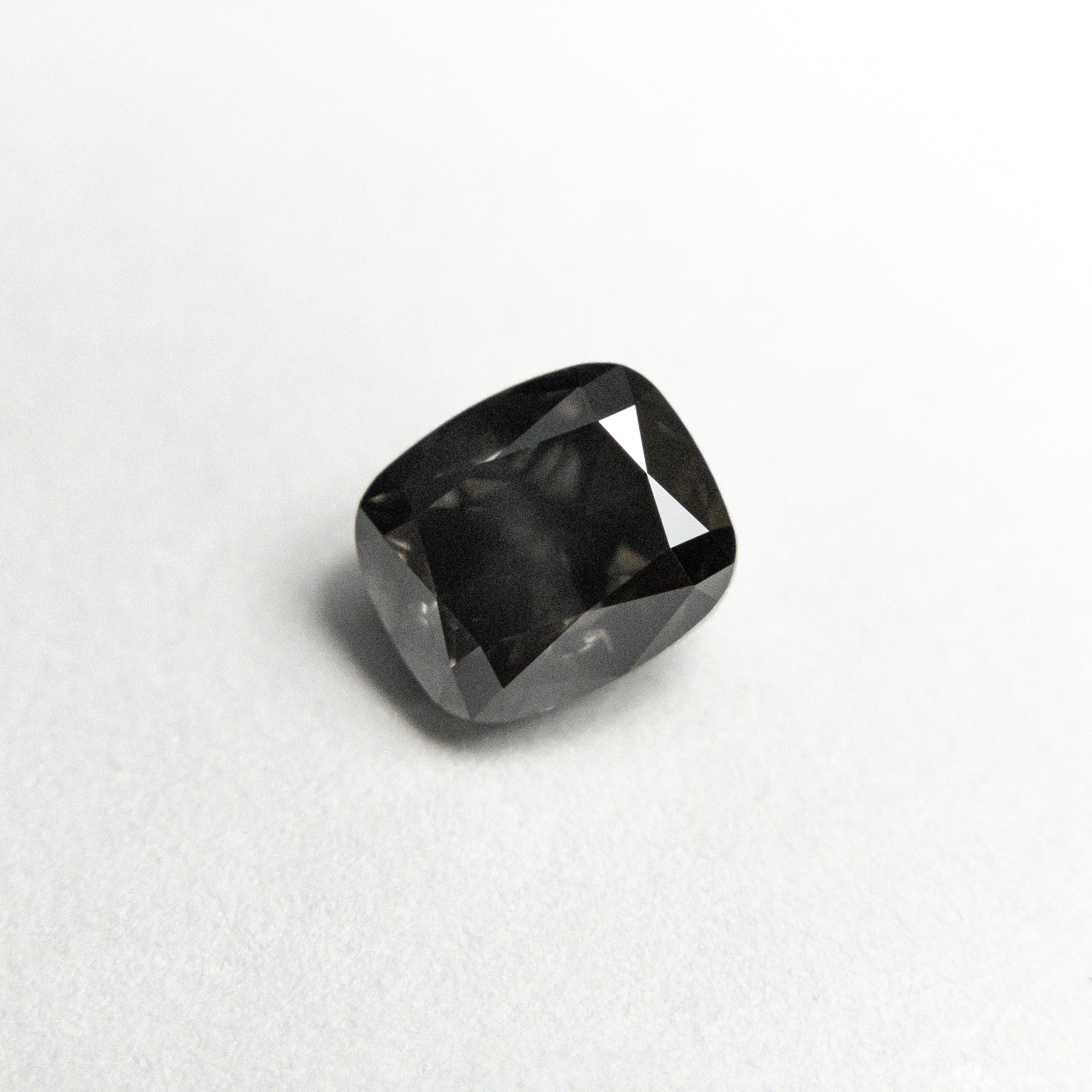 0.73ct Fancy Dark Grey Cushion Cut Diamond (5.28x4.54x3.21mm, SI2 Clarity) - Perfect for Engagement Rings & Luxury Jewelry