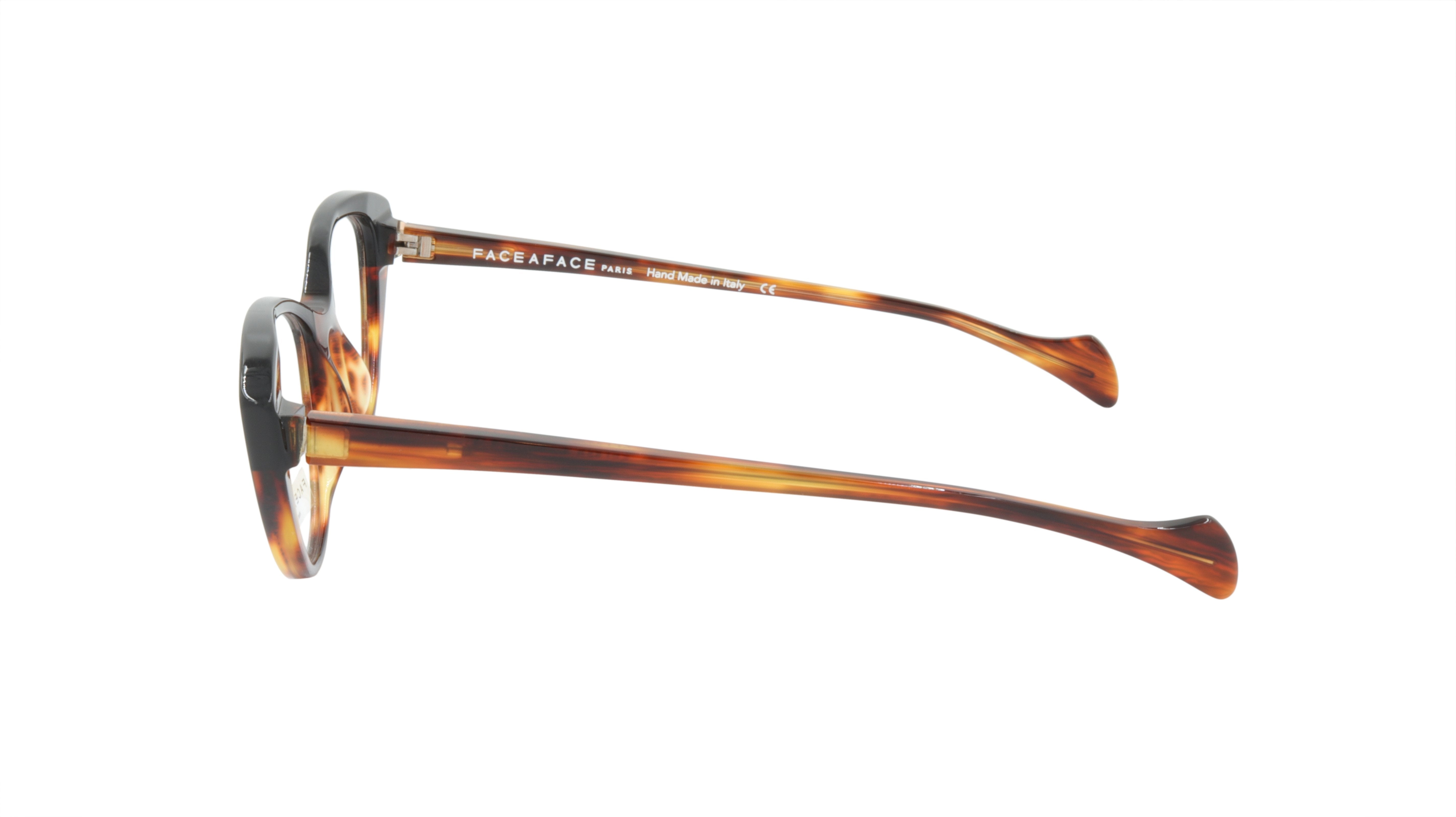 Face A Face SELMA 1 Eyeglasses Frame - Acetate Brown Horn Black | Lightweight & Durable Eyewear for Work, Reading & Everyday Style