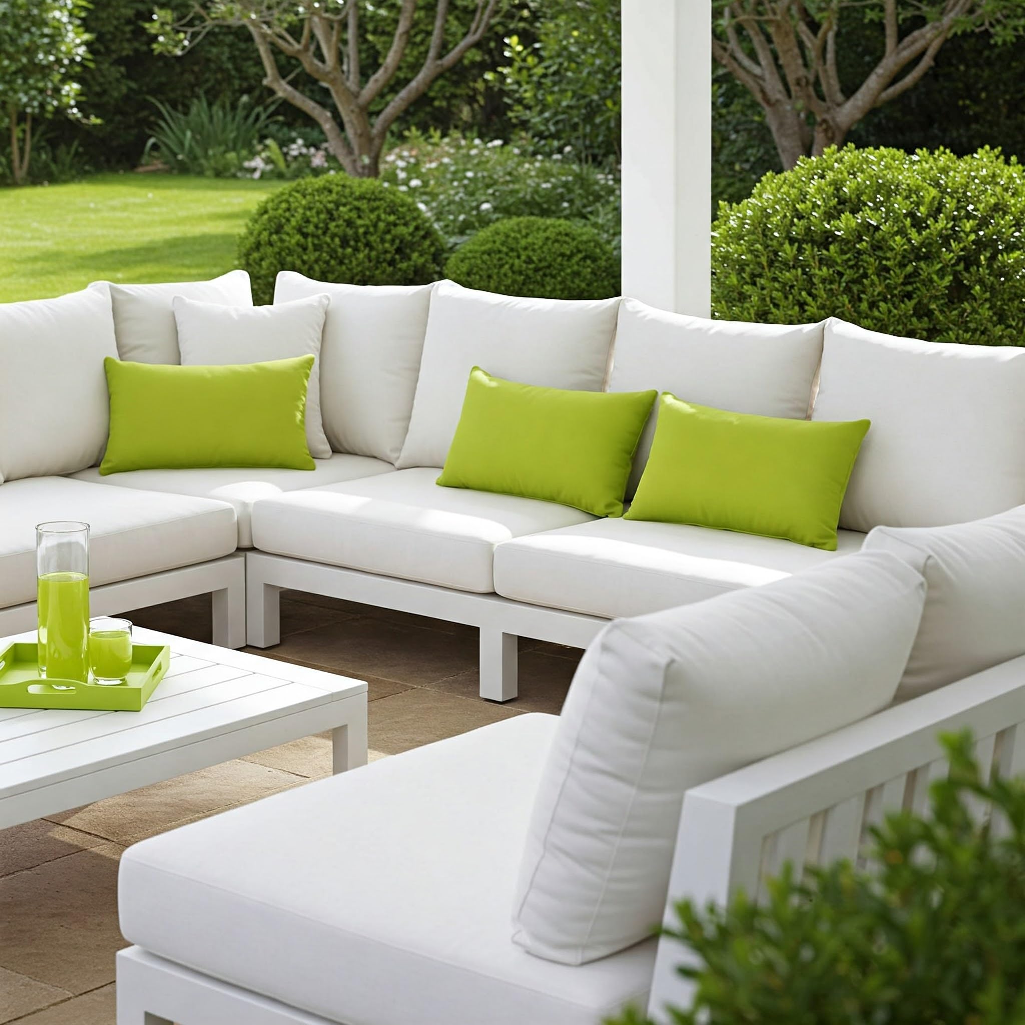 RSH DECOR: Sunbrella Lumbar Throw Pillows Set of 2 - 20