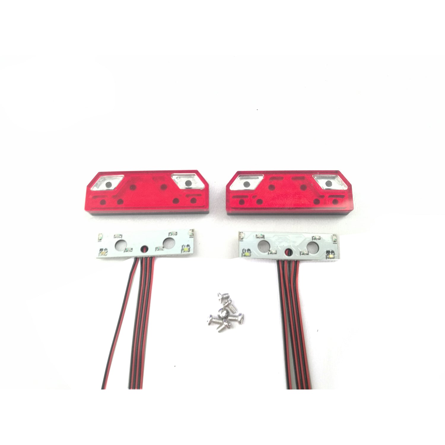 Universal 5V LED Rear Light Taillight for 1:14 Scale TMY RC Tractor R620 1851 3363 56360 LESU Truck - DIY Upgrade & Replacement Part for RC Model Trucks, Construction Vehicles & Heavy Equipment Projects