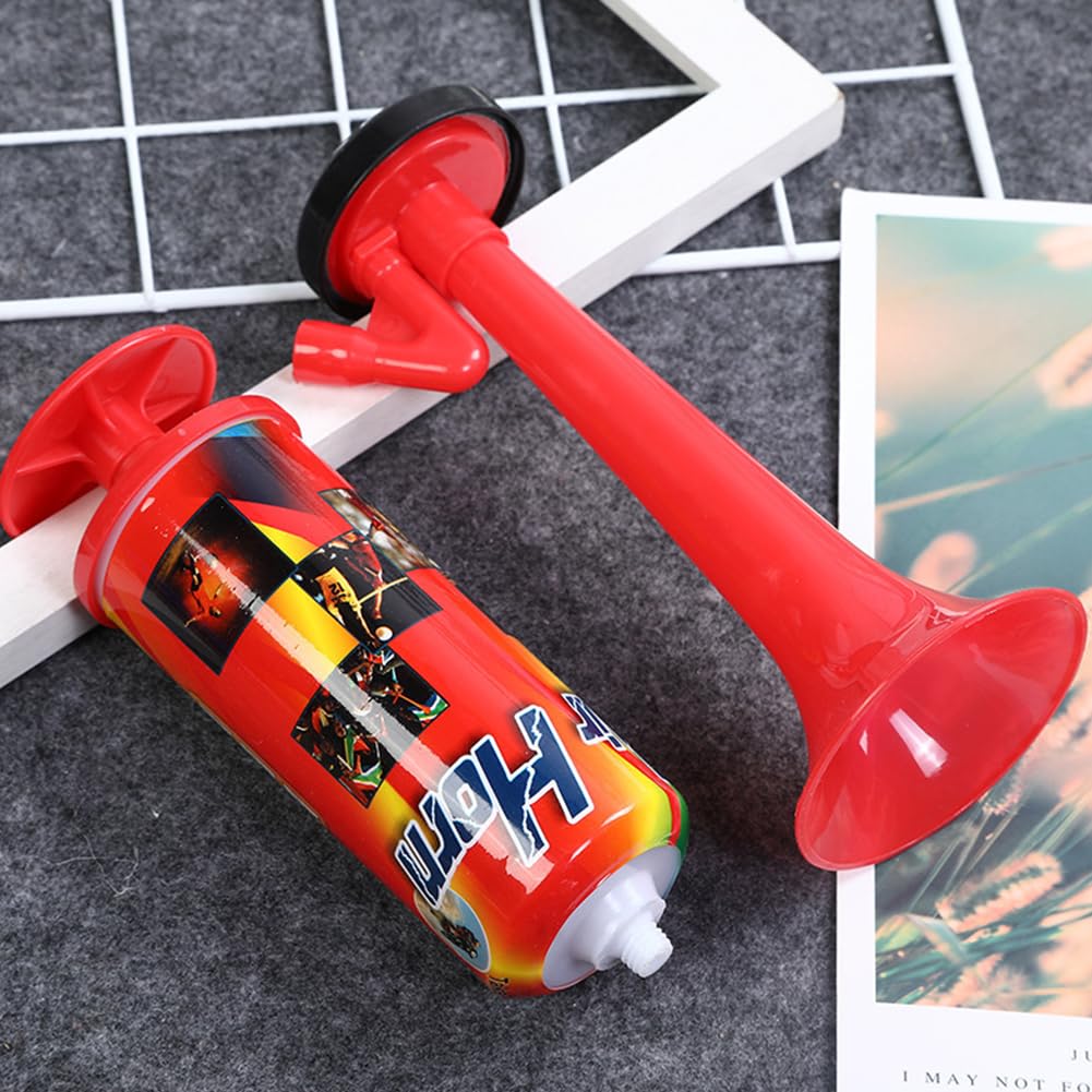 Portable Sports Mist Horn with Loud Sound & Air Pump - Manual Mini Hand Pump Air Horn for Car, Boat, Sports Events & Camping - Perfect for Outdoor Activities, Emergency Alerts & Team Cheering