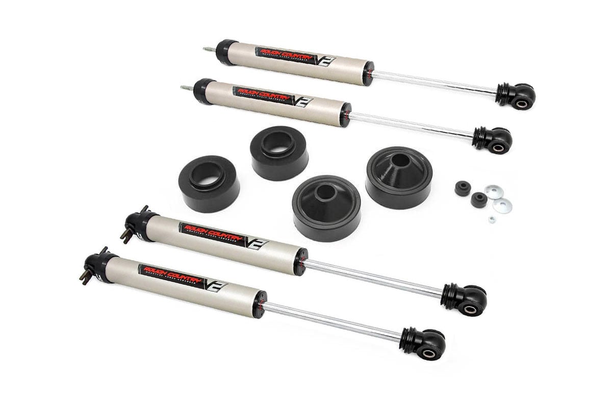 1.75 Inch Lift Kit for Jeep Wrangler JK & Unlimited (2007-2018) - Heavy Duty Suspension System V2 | Model 65171 | Off-Road Adventure & Trail Riding Upgrade