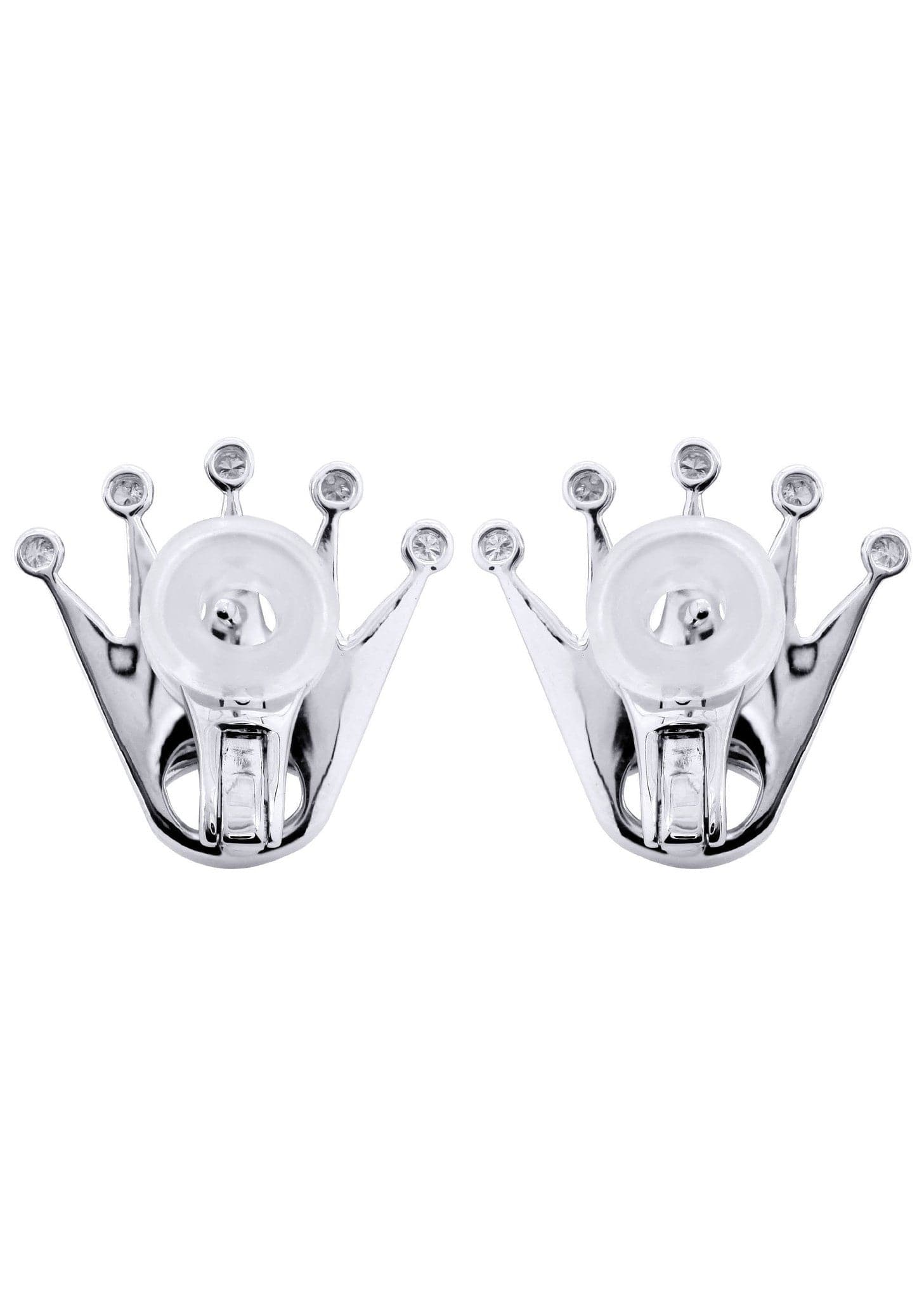 14K White Gold Diamond Earrings for Men - 0.86 Carat Stud Earrings | Perfect for Weddings, Gifts & Special Occasions