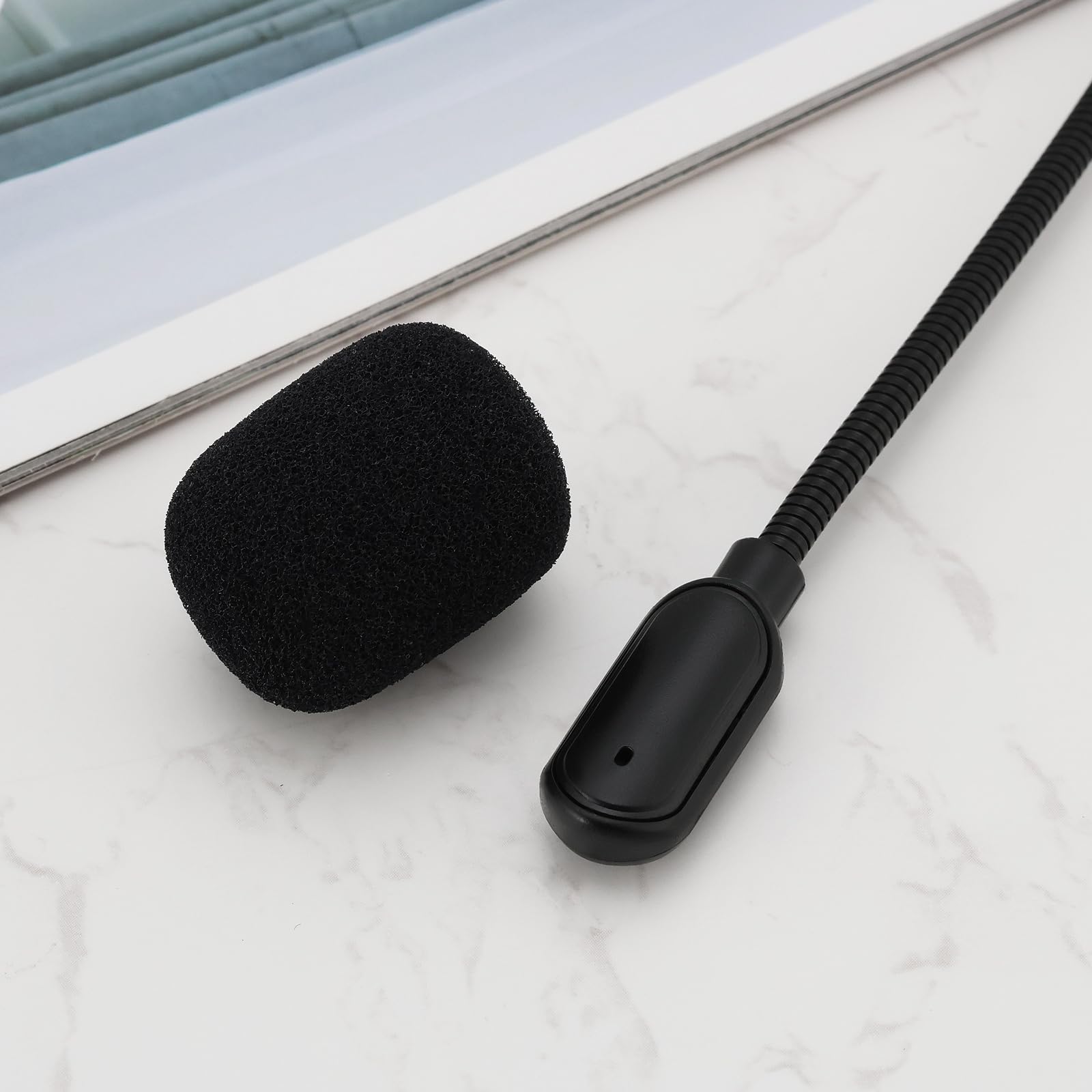 OTOTEC Detachable 3.5mm Gaming Headset Microphone - Noise Cancelling Boom Mic Compatible with Razer Barracuda X Wireless Headset (Black) - Perfect for PC Gaming, Streaming & Online Meetings