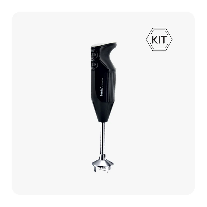Bamix® Professional Grill & Chill Immersion Blender Set - 300W Powerful Hand Blender with 5 Attachments for Smoothies, Soups & Cocktails - Perfect for Kitchen, Restaurant & Outdoor Cooking (Duty Free)