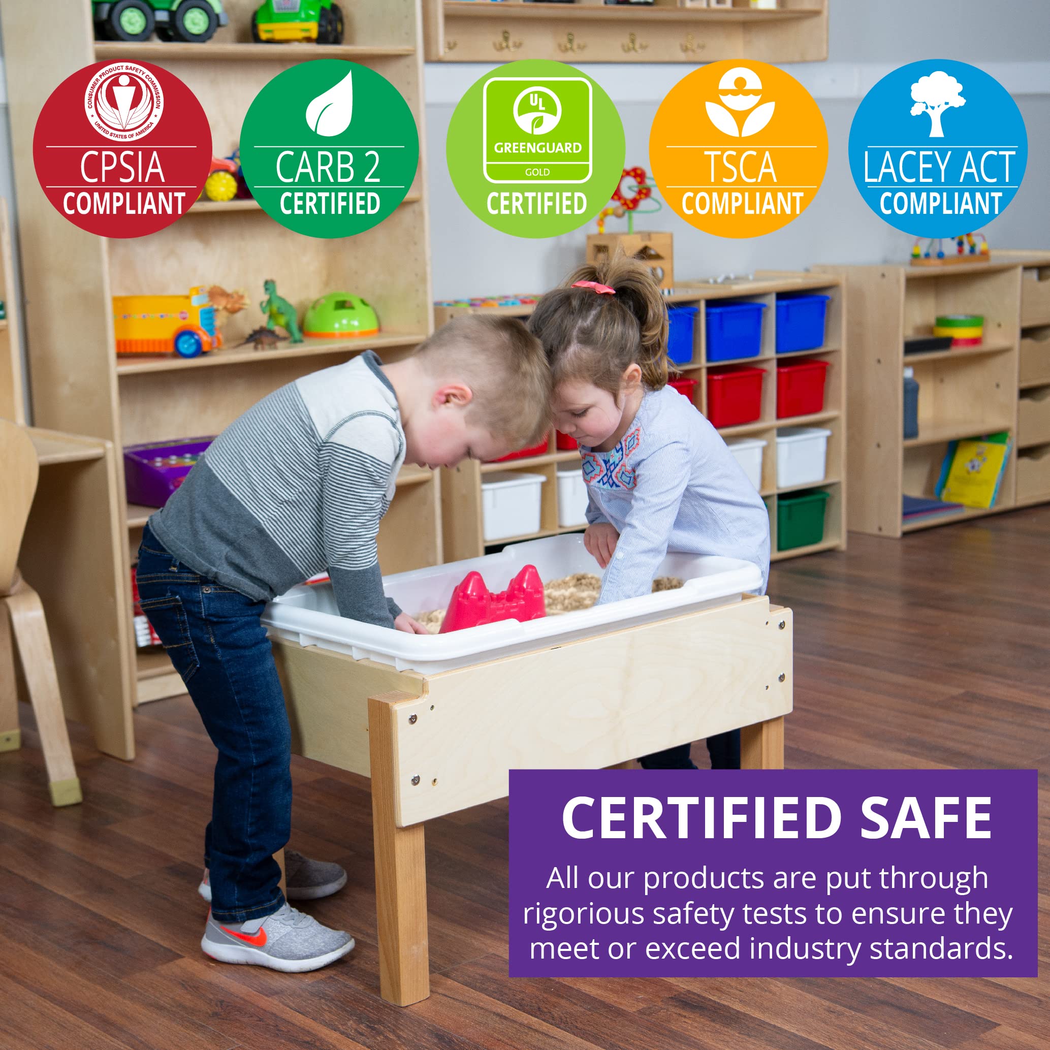 WD22200 Safety Acrylic Tilt Mirror for Kids - Shatterproof Wall Mounted Mirror for Nursery, Classroom & Playroom Safety