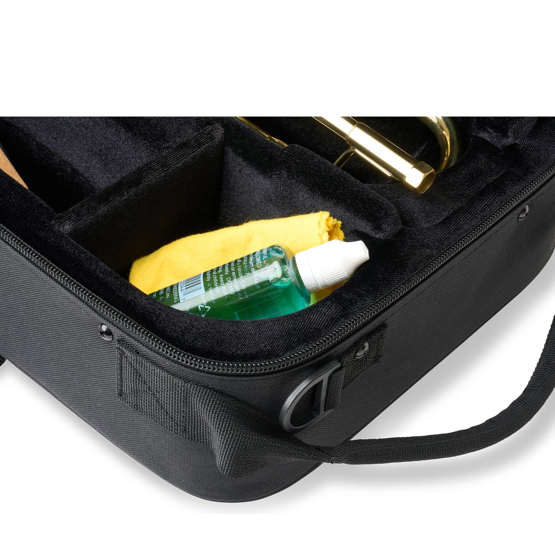 Protec Trumpet MAX Rectangular Case with Interior Mute Storage | Model MX301 | Durable Protection for Trumpet & Accessories | Perfect for Musicians, Band Practice & Travel