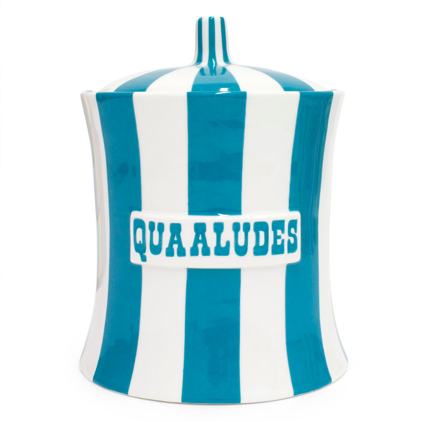 Original Quaaludes Replica Canister - Vintage Drug Paraphernalia Collectible for Movie Props, Theater, and Historical Displays