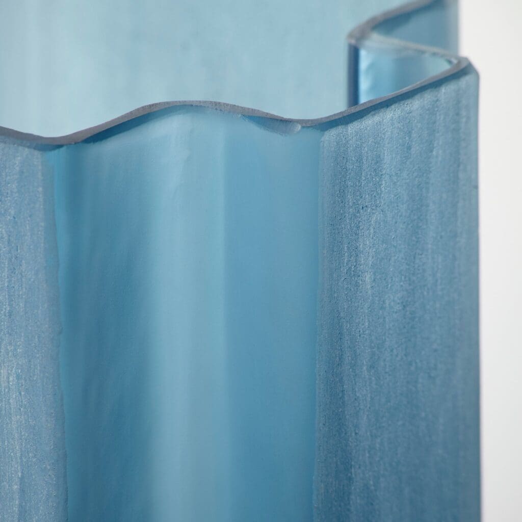Cyan Design 10886 Sayan Blue Small Vase - Elegant Home Decor for Living Room, Dining Table, or Office Centerpiece