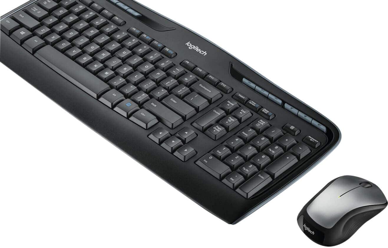 Logitech MK335 Wireless Keyboard and Mouse Combo - Full-Size Layout, Quiet Keys, 3-Year Battery Life (Renewed) | Perfect for Home Office, Gaming & Remote Work