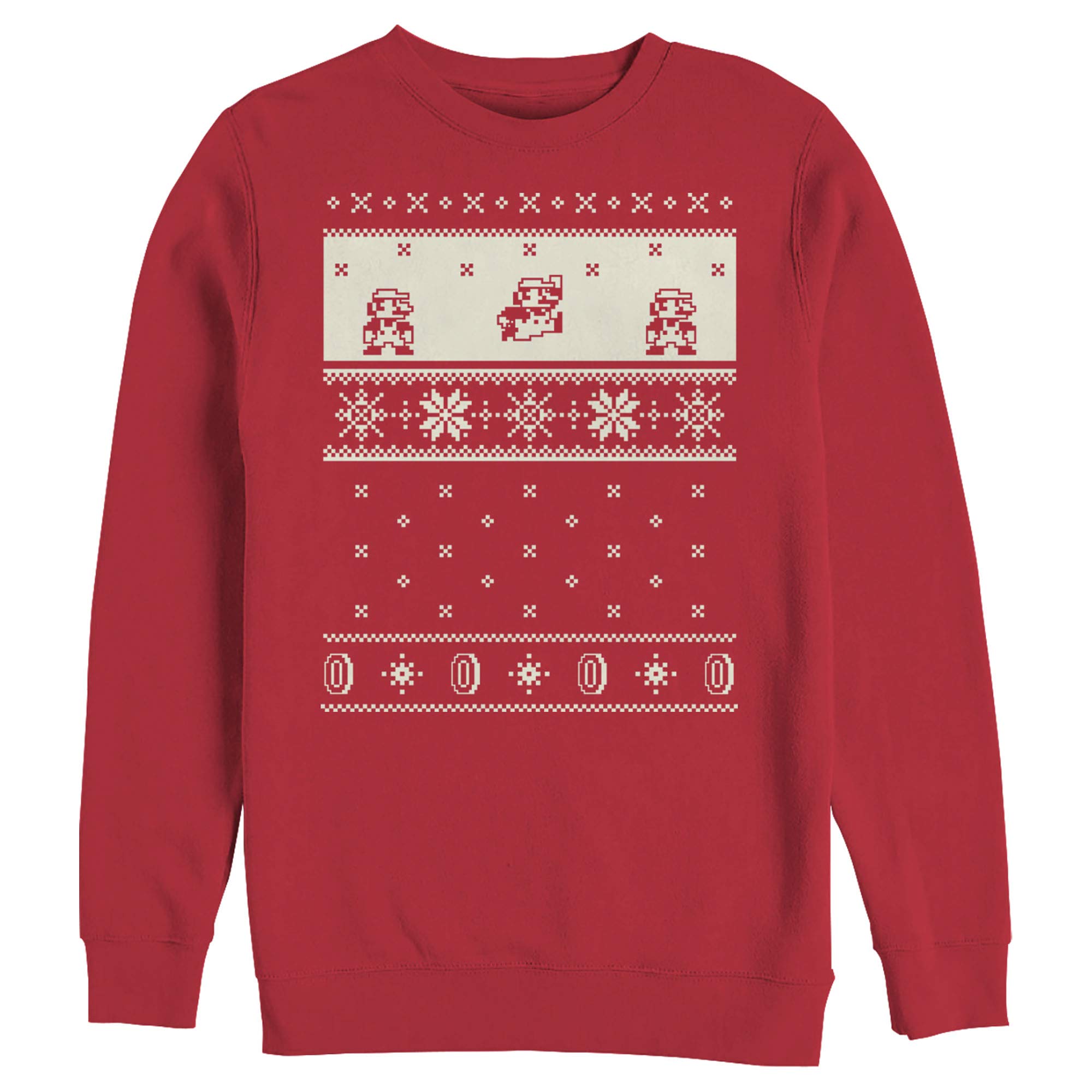 Men's Nintendo Christmas Sweater - Super Mario Graphic Hoodie for Gamers | Perfect for Holiday Parties & Gaming Events