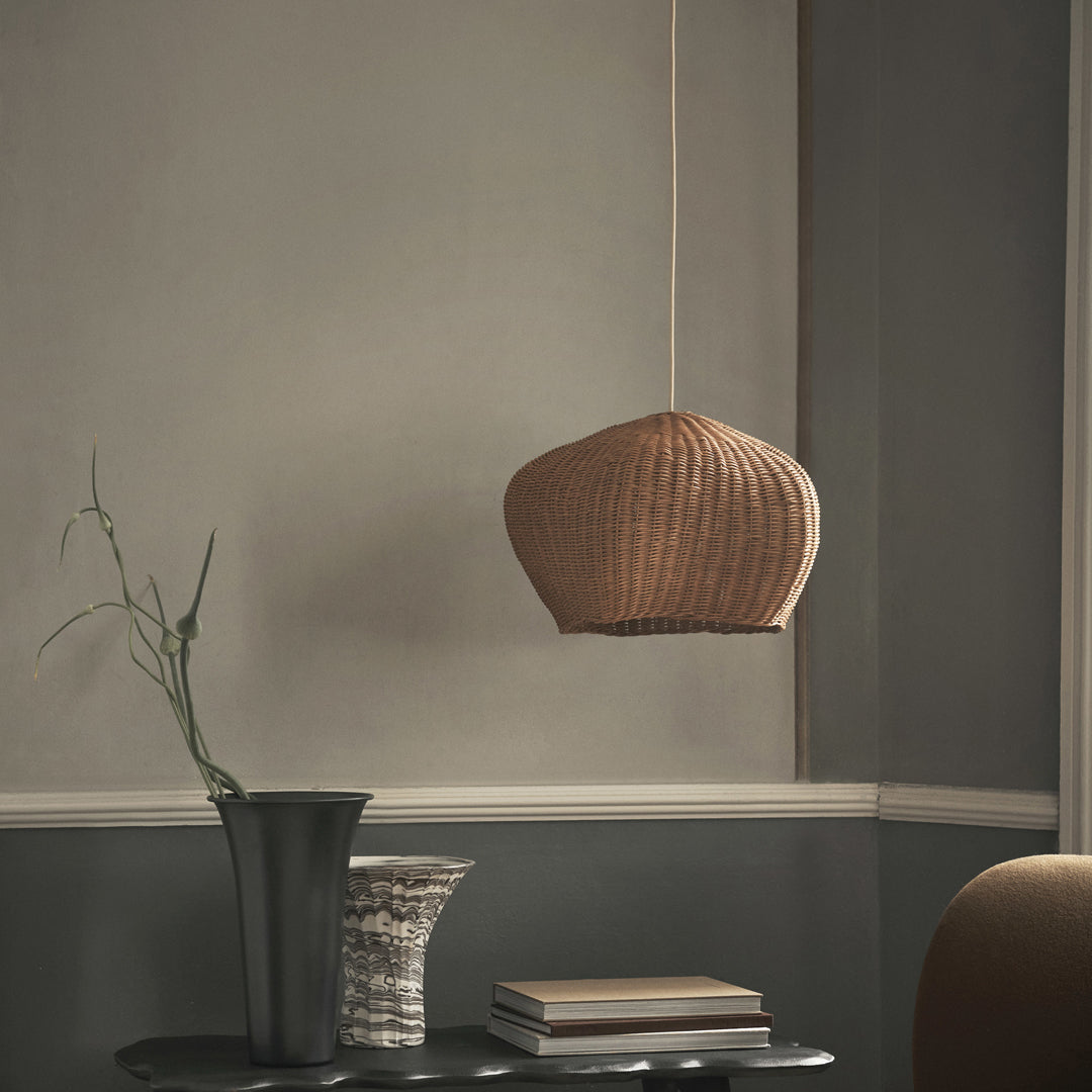 Ferm Living Drape Lampshade - Modern Scandinavian Pendant Light for Living Room, Bedroom & Dining Room Decor