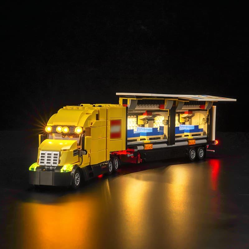 LEGO City Yellow Delivery Truck 60440 Light Kit - Compatible with LEGO Sets - DIY Lighting for LEGO Models - Perfect for Display & Nighttime Play